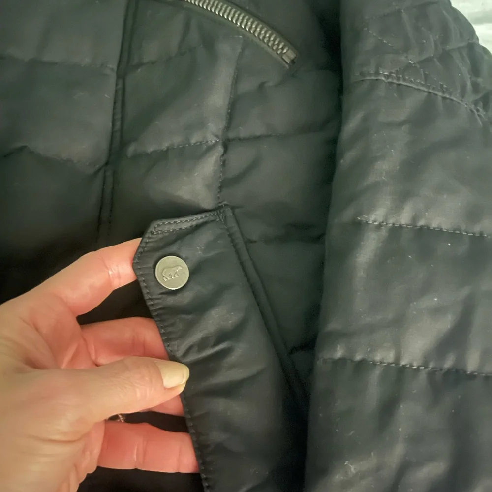 Sorel black goose down moto jacket. - Picture 5 of 16